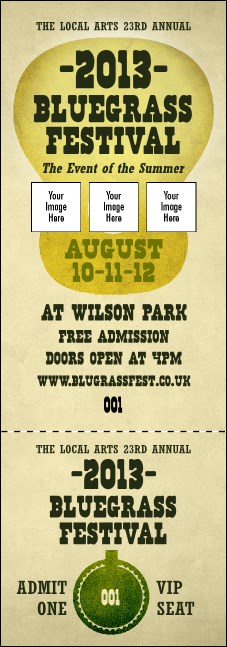 Guitar and Banjo Event Ticket Product Front