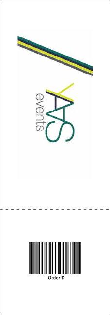 Happy Birthday Chevron Event Ticket Product Back