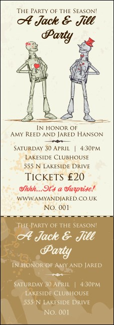 Jack and Jill Event Ticket Product Front