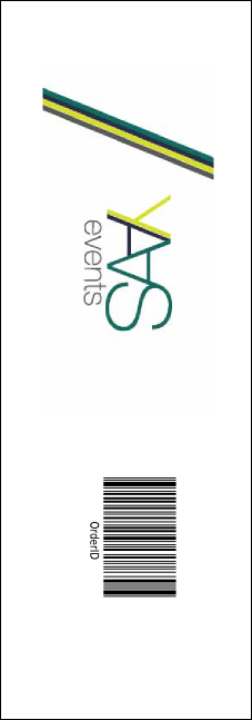 Fashion Show Event Ticket Product Back