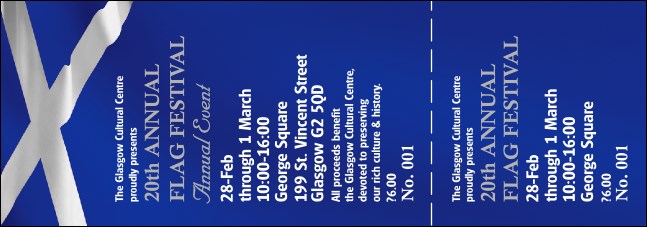 Scottish Flag General Admission Ticket Product Front