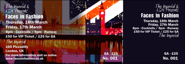London General Admission Ticket Product Front