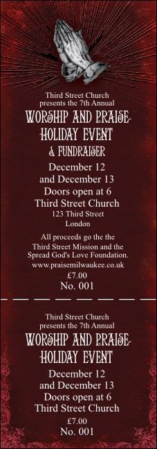 Gospel Event Ticket Product Front