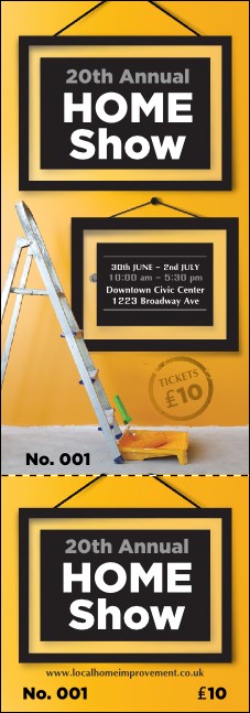 Home Makeover Event Ticket Product Front