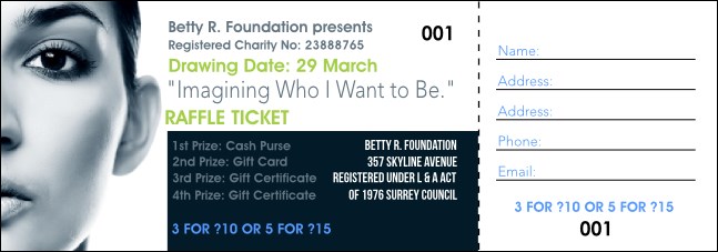 Women Expo 2 Raffle Ticket Product Front