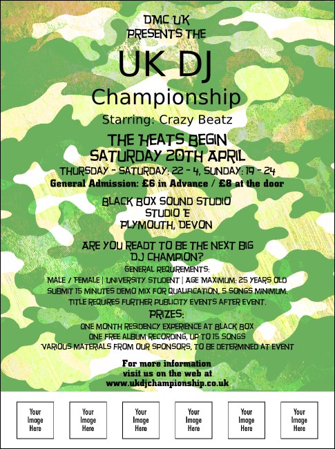 Camouflage Flyer Product Front