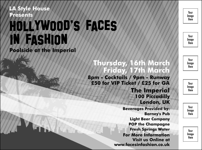 Hollywood BW Flyer Product Front