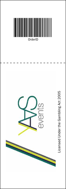 Year Neon Lights Raffle Ticket Product Back