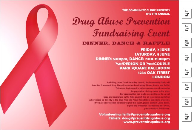 Red Ribbon Poster Product Front