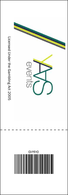 Billiards Raffle Ticket Product Back