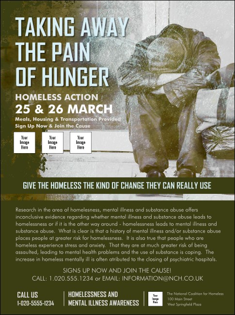 Homeless & Hungry Flyer Product Front