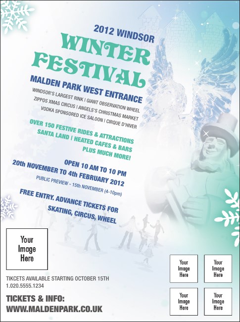 Winter Festival Flyer Product Front