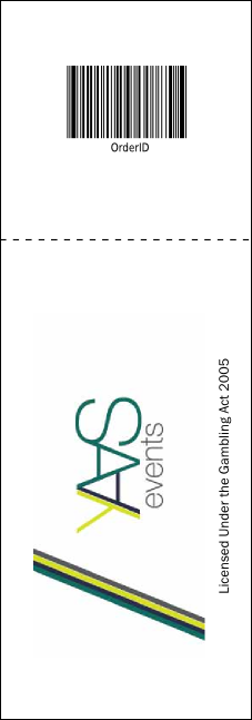 Track and Field Raffle Ticket Product Back