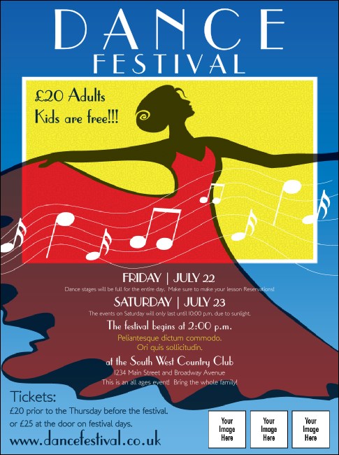 Dance Festival Flyer Product Front