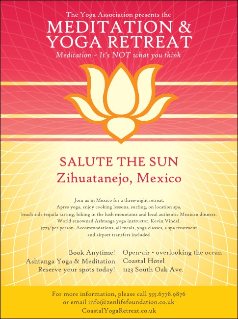 Lotus Flower Flyer Product Front