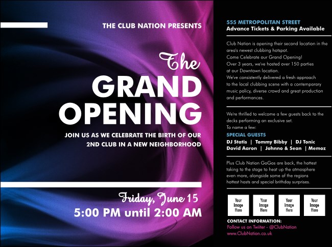 Fractal Wave Flyer Product Front