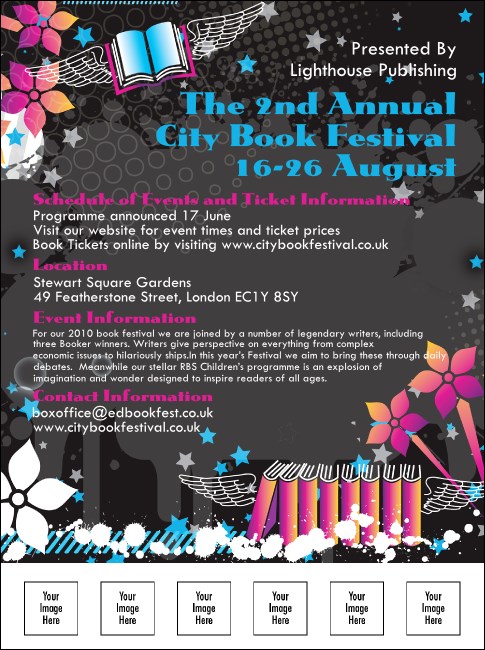 Book Festival Flyer Product Front