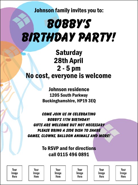 Balloon Flyer 002 Product Front