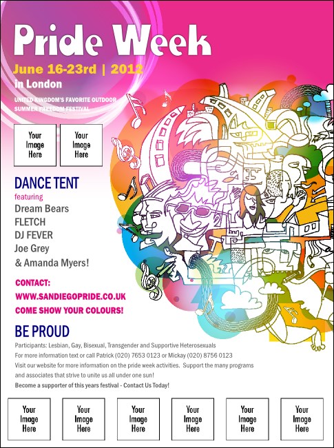 LGBT Pride Logo Flyer Product Front