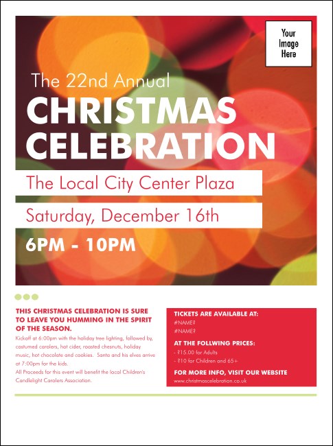Holiday Lights Logo Flyer Product Front
