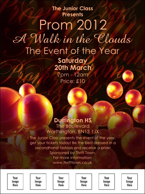 Glitter Prom Flyer Product Front