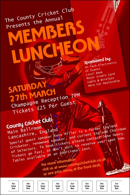 Cricket Poster Product Front