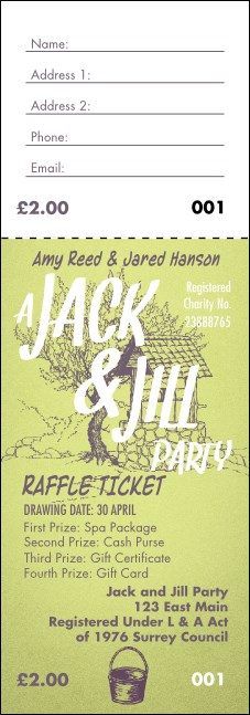 Jack and Jill 2 Raffle Ticket Product Front