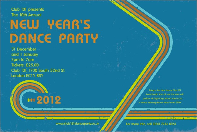 2012 Retro Rainbow Poster Product Front