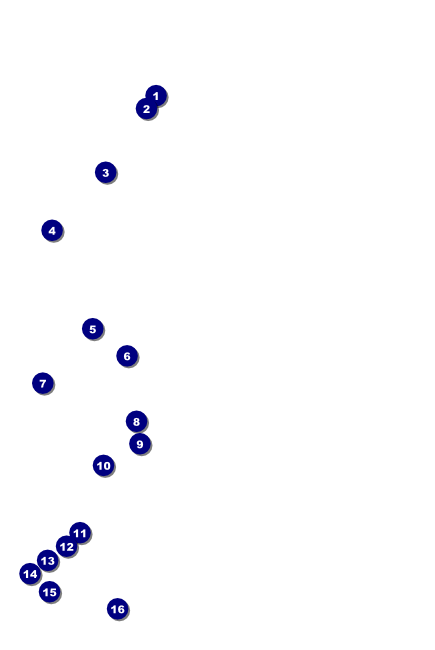 Classic Black Pinstripe Poster Front Field Markers