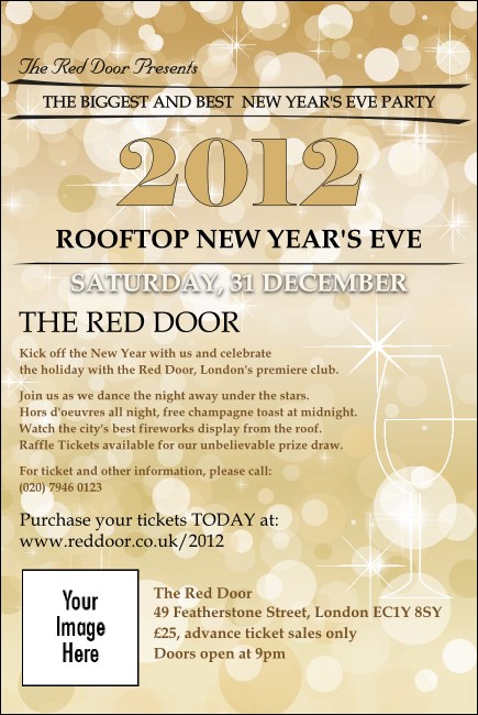 Gold Glitter Poster Product Front