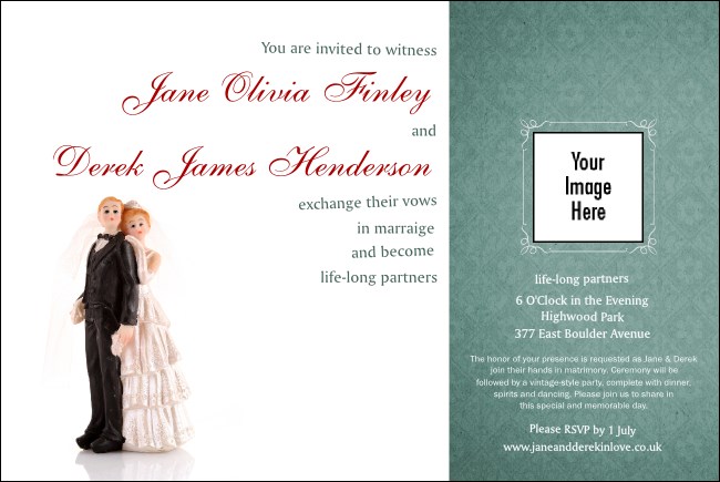 Vintage Bride and Groom Poster Product Front