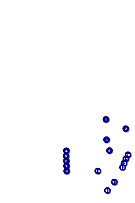 Modern Dance Black Poster Front Field Markers