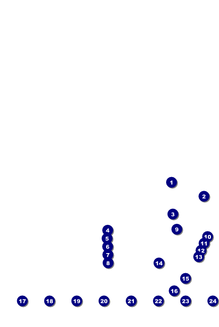 Modern Dance Black Logo Poster Front Field Markers