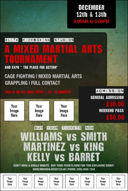 Contemporary Mixed Martial Arts Poster Product Front