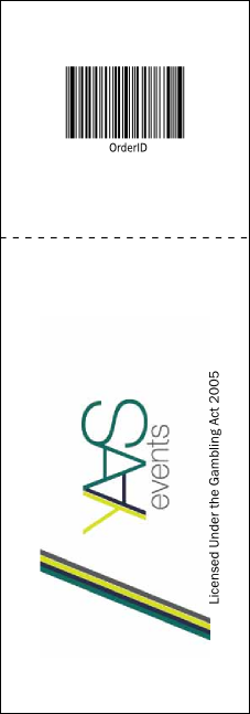Image Upload Raffle Ticket Product Back