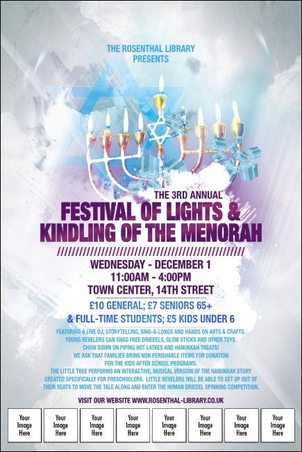 Hanukkah Abstract Poster