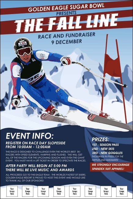 Ski Race Poster Product Front