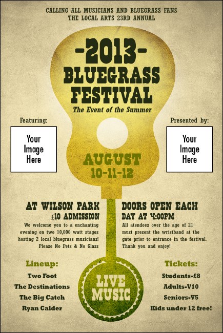 Guitar and Banjo Poster Product Front