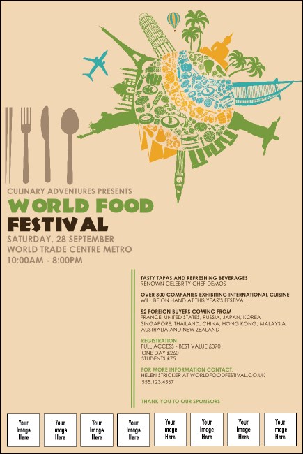 Food Festival Poster Product Front