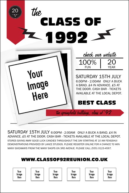 Class Reunion Mascot Red Poster Product Front