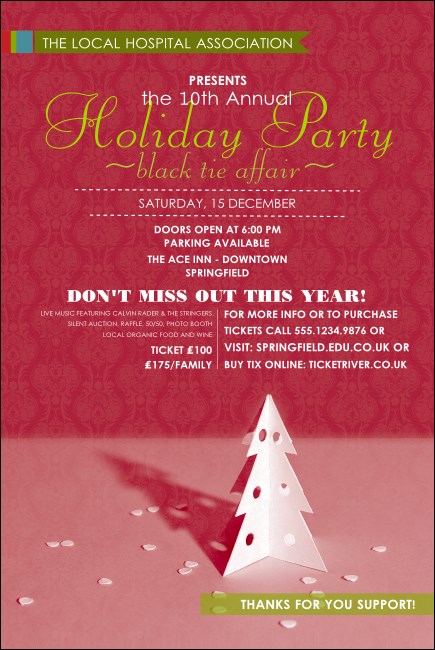 Paper Tree Red Poster Product Front