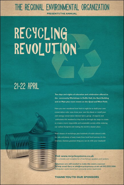 Recycling Symbol Poster Product Front