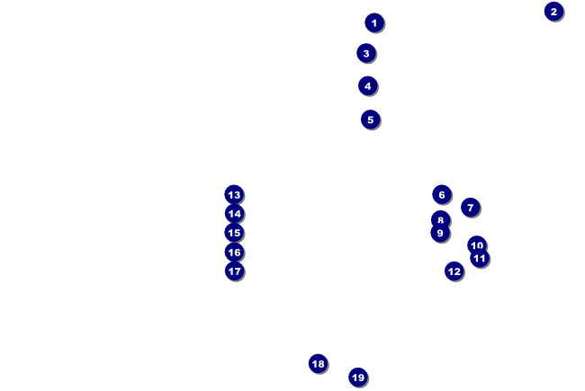 Retro Gymnastics Poster Front Field Markers