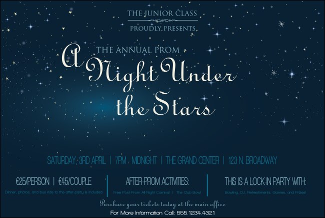 Star Theme Poster Product Front