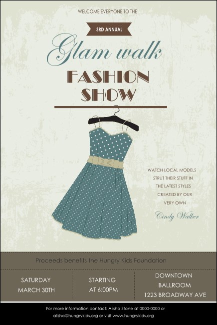 Fashion Show Poster Product Front