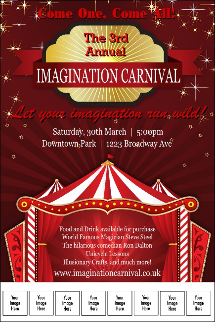 Red Tent Logo Poster Product Front