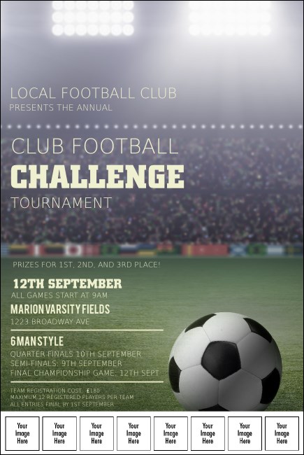 Football Stadium Logo Poster Product Front