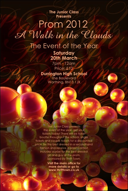 Glitter Prom Poster Product Front