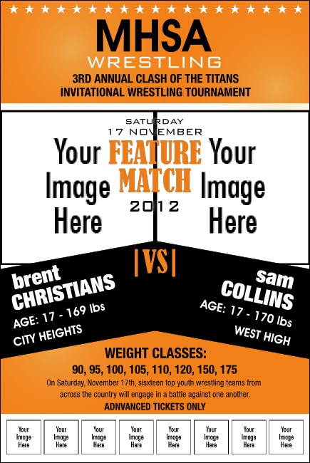 Versus All Purpose Logo Poster (Orange) Product Front