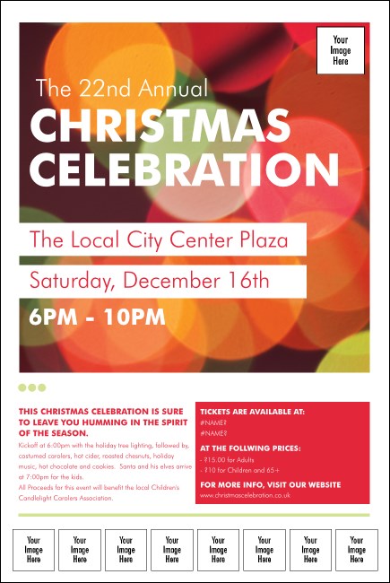 Holiday Lights Logo Poster Product Front